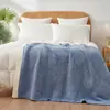 Manta Decorativa de Terciopelo a Media Cara Color Sólido Otoño/Invierno Manta Decorativa para Sofá Fresca y de Lujo Ligero Gruesa Cálida Manta Chal para Siesta en la Oficina