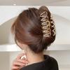 Un estilo gélido metal simple y práctico clip de agarre cantidad de cabello grande pasador cabeza trasera bobina cabello pinza de tiburón para el cabello