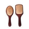 Peine de placa cuadrada de bambú antiestático pintado, peine con bolsa de aire, peine para masaje de cabeza, peine de masaje de cabello de madera meridiano para cuero cabelludo, venta al por mayor