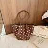 Bolso de Hombro Cruzado de Gran Capacidad con Lunares para Mujer, Nuevo Diseño de Moda 2026, Lujo Ligero, Diseño de Nicho, Bolso Tote