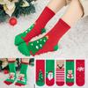 Meias de Natal Infantis Mais Vendidas Transfronteiriças para Mulheres no Outono e Inverno, Médias e Grandes Masculinas Festivas Vermelhas Papai Noel Rena Meninos