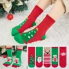 Meias de Natal Infantis Mais Vendidas Transfronteiriças para Mulheres no Outono e Inverno Pequenas, Médias e Grandes Meias de Natal Vermelhas Festivas para Meninos Meias de Bebê