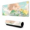 Mouse pad estilo anime super grande com trava de borda para meninos e-sports, teclado grande e espesso antiderrapante