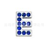 Letras de diamante azul zafiro de 8 mm letras de aleación de pedrería correa DIY con cuentas collar para mascotas tobillera accesorios de joyería