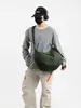 Bolsa transversal multicamadas prática e leve para mulheres, adequada para o trabalho e para o dia a dia, bolsa de ombro versátil, bolsa de tecido estilo coreano, casual e de grande capacidade, moderna