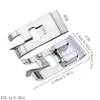 Set de Pies Prensatelas Multifuncional para Máquina de Coser Doméstica Overlock, Pie Prensatelas para Coser Bordes de Tela, Pie Prensatelas para Dobladillo y Overlock, Cuatro Tipos