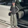 Ropa de otoño para niñas 2026 nuevo estilo, conjunto de sudadera con capucha deportiva de otoño y pantalones elegantes de pierna curva para niños de talla mediana y grande, al por mayor