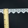 Processamento e Personalização de Renda Branca Bordada 2,3cm Tecido de Renda Bordado Lolita Fabricante Atacado