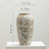 Portão Shu Vento Silencioso Cerâmica Decoração Vintage Flor Seca Vaso Hidropônico Pousada Hotel Sala de Estar Ornamentos de Flores Sensação de Alto Padrão