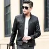 WSH838A Nova Jaqueta de Couro Masculina Forrada com Lã, Moderna e Versátil, Estilo Coreano, Casual, Elegante para Outono e Inverno