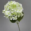 Flor artificial de fronteira, hortênsia de cabeça única com película 3D, hortênsia semiacabada para arranjos florais, hortênsia artificial, flor artificial, arranjo floral de casamento