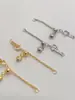 Accesorios de Plata S925 Collar de Perlas de Plata de Ley Seiko Pulsera Cadena de Cola Universal Hebilla de Cadena de Cola Corazón Cadena de Cola Ajustable a Voluntad