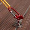 Clavos de Suelo de Espina de Pescado de Resorte para Exterior Estilo Camping Accesorios para Tienda de Campaña Toldo Cubierta Cubierta de Madera Extendidos Clavos de Espina de Pescado de Resorte para Campamento