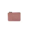 Tendência Transfronteiriça Artesanal Cor Sólida Carteira de Moedas com Zíper Moda Elegante Mini Porta-Cartões Exquisito Bolsa para Chaves