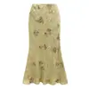Estilo Nacional de Gama Alta Nuevo Estilo Chino Luz Flotante Bordado de Perlas Brocado Nueva Moda Chaqueta + Camisola + Falda Conjunto de 3 Piezas P0218