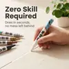 Caneta selante para reparo e mudança de cor de azulejo e piso, ferramenta aplicadora de agente selante, caneta de reparo de cor de rejunte, caneta de retoque de cor para móveis de secagem rápida