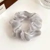 Anel Colorido Perolado Elegante Francês para Cabelo Cordão Elástico Alto para Rabo de Cavalo Bola de Cabelo Durável Corda de Cabelo Acessório de Cabeça