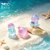 Micro-paisagem criativa tema oceano polvo figuras fofas decorações DIY acessórios de saco surpresa mini enfeites de mesa