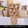 Vaso de Vidro de Cristal de Luxo Leve Nórdico Diâmetro Grande Flores e Plantas Verdes Decorações para Arranjo de Flores de Casa e Hotel