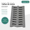 Calha de drenagem acabada calha de drenagem de resina canaleta em U integrada calha de drenagem de cozinha de pátio calha de drenagem linear