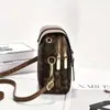 Bolsa pequena versátil prática de várias camadas para nicho, bolsa de ombro pequena feminina moderna e leve, bolsa de ombro, bolsa transversal