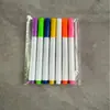 Caneta de giz líquido ecológica sem poeira com furos respiráveis quadro de luz LED caneta apagável livro de desenho infantil gouache de 12 cores