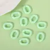 Hebilla de cadena de apertura en U acrílica 2*1.4cm agujero de color accesorios para zapatos cadena de mochila hebilla de cadena acrílica