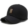 Chapéus de Lã Quentes com Proteção para Orelhas Outono/Inverno Masculinos, Chapéus de Algodão para Meia-Idade e Idosos, Bonés Casuais tipo "Dad Hat", Boinas com Viseira Antifrio para Idosos