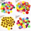 Flor de pétalo de tela no tejida parche de tela no tejida rompecabezas creativo hecho a mano para niños DIY pasta de belleza material de trabajo