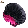 Amazon Gorro de Noche con Borde para la Oreja Sedin Estilo Africano Doble Capa Sombrero Cónico de Contraste Sombrero Condimento para el Cabello de Belleza para Mujer