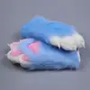 [Nova Loja] Novas Luvas Peludas em Estoque Material Pelúcia Peluda Pacote Material de Patas de Animal Pacote