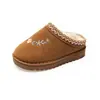 Pantuflas de Algodón para Niños Otoño e Invierno Felpa Gruesa Suela Gruesa Nuevo Estilo Niñas Exteriores Interiores Hogar Pantuflas de Algodón
