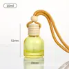 Botella de Vidrio de Aromaterapia Mini 10ml Moda y Exquisita Botella de Fragancia para Coche Botella Vacía Perfume Botella Pequeña Colgante Botella Rellenable