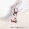 Al por mayor Nuevo Llavero Colgante de Cuentas Perler de Gato con Estampado de Leopardo Colgante Lindo para Mochila DIY Llavero de Dibujos Animados Colgante Pequeño
