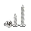 Tornillos autorroscantes de acero inoxidable 304, al por mayor, tornillos autorroscantes de cabeza plana, tornillos autoperforantes, tornillos autorroscantes de cabeza redonda y cabeza Phillips