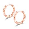 Pendientes de aro sencillos y modernos de estilo coreano distintivo para hombre, de nicho, para pendientes Mobius, de acero inoxidable y titanio.