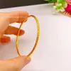 O Mesmo Estilo do Usado em Lojas de Ouro, Pulseira de Gelo Triturado Brilhante CNC Três Lados 3mm, Pulseira Anel Liso Simples e Versátil de Gelo Triturado