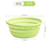 Cesta lavadora de verduras para cocina, cuenco escurridor, juego de plástico, cuenco lavador de frutas, cesta de almacenamiento para fregadero, vajilla, cuenco lavador de verduras, cesta lavadora de arroz