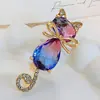 Moda Retro Popular Transfronteriza Broche Gatito Incrustado de Diamantes Pin de Nicho de Gama Alta para Mujer DIY Venta al por Mayor Corsage de Gama Alta