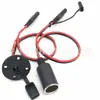 Enchufe Bala SAE Línea Roja y Negra Enchufe Macho y Hembra SAE Impermeable Enchufe de Coche Asiento Doble Paralelo de Encendedor de Cigarrillos Rojo y Negro