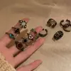 Anillo de Estilo Étnico Retro para Mujer 2025 Nuevo Diseño de Nicho Anillo Abierto para Dedo Índice Americano de Alta Gama Anillo Personalizado