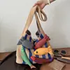 Bolsa de Punto Linda de Dibujos Animados para Mujer 2026 Nueva Otoño Casual Versátil Ligera para la Escuela y el Trayecto Bolsa Tote