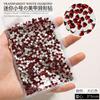 Tendencia de Internet Año Nuevo Tamaño Mini Diamante Rojo Grande Forma Plana Arte de Uñas de Novia Súper Flash Decoración de Uñas de Pedrería
