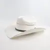 Amazon Transfronterizo Recorte Sombrero de Paja Vaquero Occidental Sombrero Vaquero Duro Jazz Superior Sombrero para el Sol Aprobación Directa de Fábrica