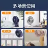 Ventilador de Clip USB Montaje en Pared Escritorio Mini Portátil Ángulo Múltiple Ajustable Silencioso Viento Fuerte Luz LED Oficina