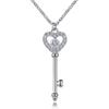 Collar de Moda Redondo Color Tesoro Plata Esterlina s925 Collar Femenino Transfronterizo Europeo y Americano Collar de Zircón en Forma de Gota Cadena para Clavícula Femenina