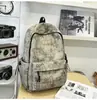 Mochila con Letras Estilo Trendy Cool Hoshino para Estudiantes, Fiestas, Ambiente Oscuro, Casual, Versátil, para Viajes y Uso Diario