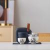 Juego de té de viaje para exteriores una tetera dos tazas juego de té kung fu taza exprés portátil Moda Nacional Creativo Cultural Regalo de negocios logotipo impreso