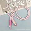 Nueva Funda de Teléfono Minimalista Estilo Ins con Correa Larga Cruzada, Cuerda Anti-Caídas, Bolso de Moda, Bolso Tejido, Accesorio de Correa Larga