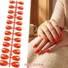 Adesivos de Nail Art de Comércio Exterior Mais Vendidos, Cor Nude Transparente, Cor Sólida, 24 Peças, Tamanhos Variados, Pontas de Nail Art Usáveis, Atacado
